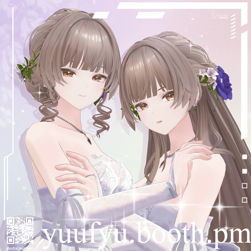 【ダイナ – Dinah -】Boothショップのyuufyu.booth.pmから発売されたVrchat向けオリジナル3Dモデル！